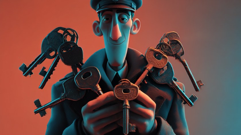 a gatekeeper with a bunch of keys